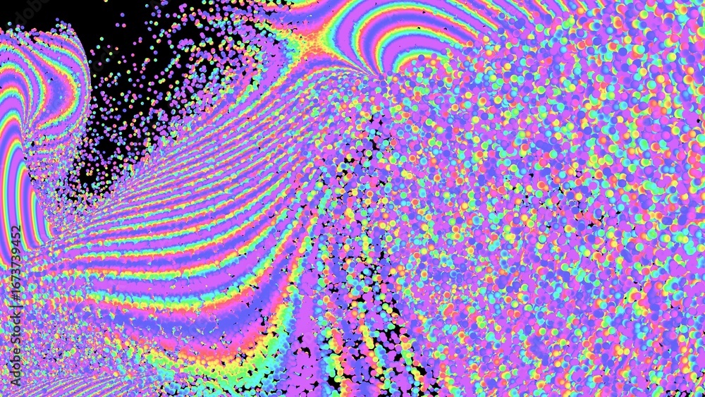 Poster vibrant abstract colorful patterns