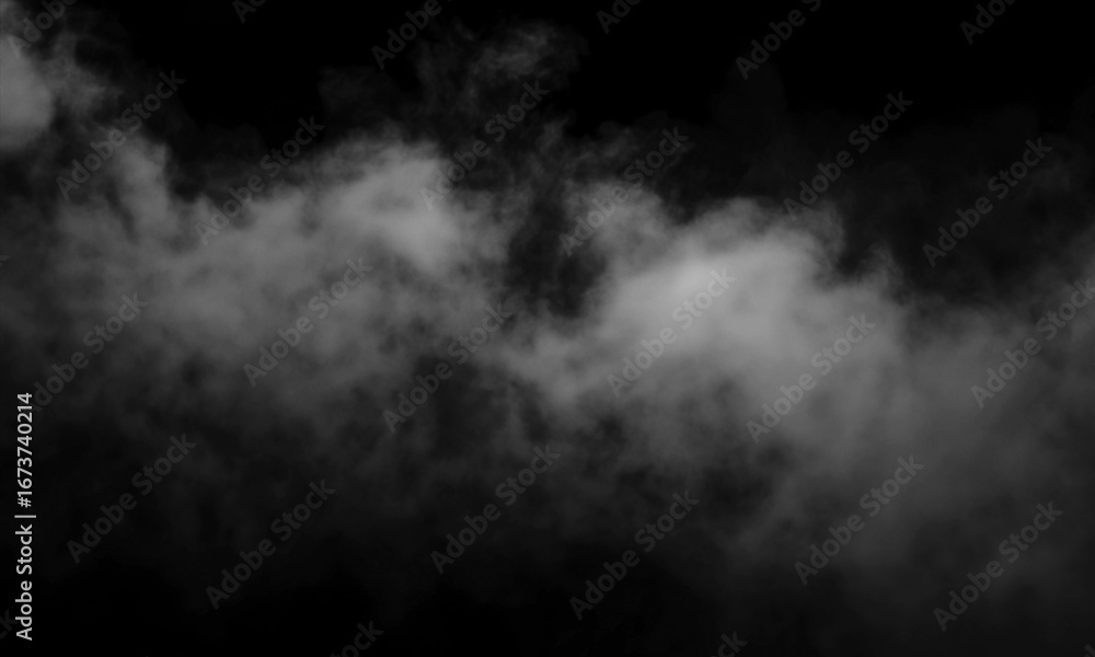 Poster wisps of ethereal smoke gracefully dance and swirl against a deep black background, creating a myste