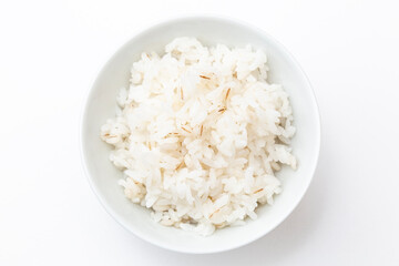 麦ご飯　白バック