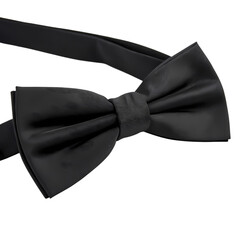 Elegant Black Bow Tie with Subtle Embossed Pattern