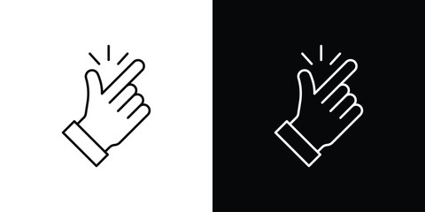 Easy icons. simple, stroke, black icons