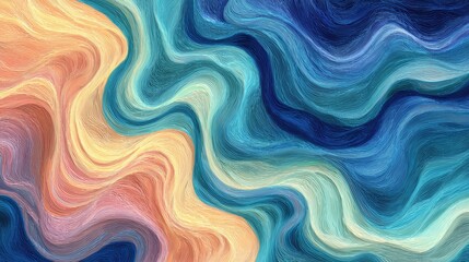 Fototapeta premium Abstract Swirl of Color: This vibrant, flowing artwork features a mesmerizing dance of swirling colors. Inspired by the beauty of the ocean and the tranquility of nature.