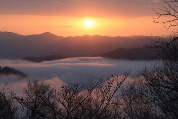 雲海から昇る朝日
