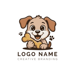 Cute dog logo