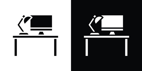 Workspace icon symbol logo. Graphic template.