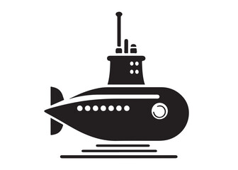 submarine logo silhouette vector, nuclear submarine silhouette vector illustration, submarine ocean submarine ocean silhouette vector, submarine logo silhouette vector on white background