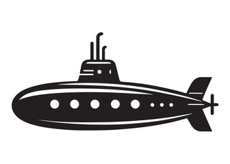 submarine logo silhouette vector, nuclear submarine silhouette vector illustration, submarine ocean submarine ocean silhouette vector, submarine logo silhouette vector on white background