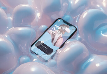 Surreal Futuristic Smartphone Mockup