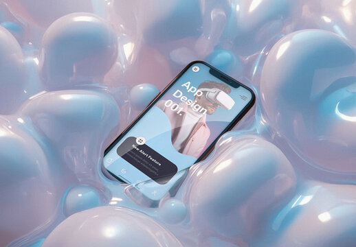 Surreal Futuristic Smartphone Mockup