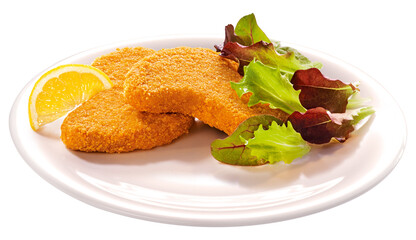 Schnitzel pure in close-up