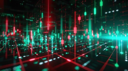 Abstract digital chart display