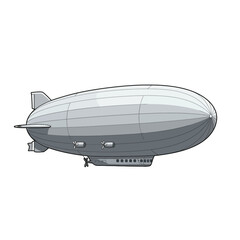 Obraz premium Vintage airship Side view Detailed rendering Transportation history Nostalgic adventure