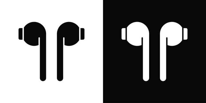 Air pods icon symbol logo. Graphic template.