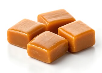 Chewy caramel toffees with a soft shine