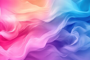 Obraz premium colorful background with flowing fabric texture in pink, blue, and purple colors, abstract wallpaper design for a creative concept