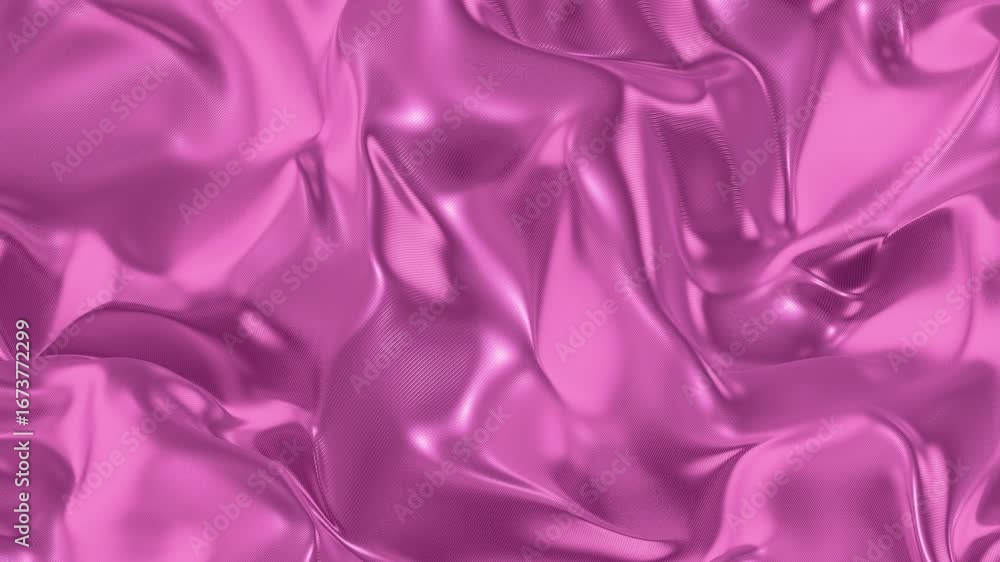 Poster pink satin flow glossy elegance in motion loop animated