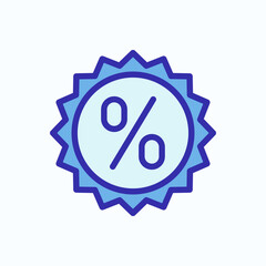 Illustration of a Symbol Representing Discounts, Deals, Offers, or Promotions