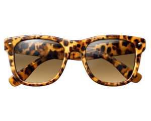 Tortoiseshell sunglasses with brown gradient lenses, classic rectangular frame, stylish eyewear accessory for fashion, summer, and outdoor activities, modern and trendy look