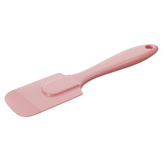 Fototapeta premium Pink silicone spatula for cooking and baking in kitchen utensil isolated on transparent background 
