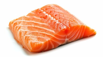 Fresh salmon fillet isolated