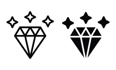 Diamond icon with outline and glyph style.