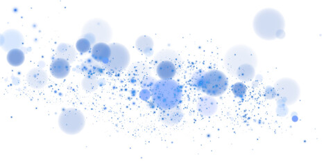 Magical Stardust Sparkle PNG with Glowing Blue Particles, Shine, and Festive Light Effects on Transparent Background
