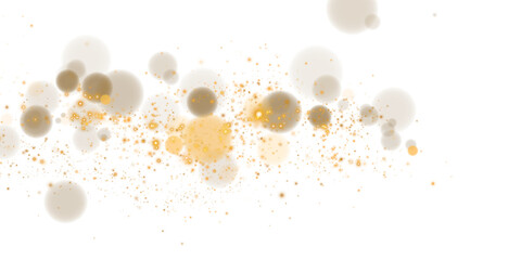 Magical Stardust Sparkle PNG with Glowing Gold Particles, Shine, and Festive Light Effects on Transparent Background
