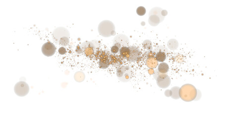 Magical Stardust Sparkle PNG with Glowing Gold Particles, Shine, and Festive Light Effects on Transparent Background
