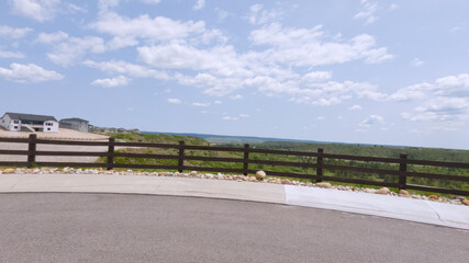 Open View of Suburban Hilltop Neighborhood