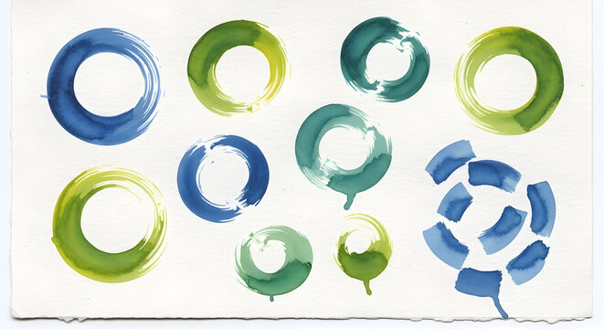 Multicolored Circular Segment Charts and Partial Pie Shapes — Bright Rotating Disk Segments, Semi-Circular Infographic Pieces and Modern Colorful Rings for Data Visuals and UI Elements