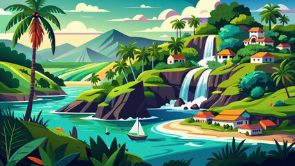 Anjouan Island in Comoros feels timeless. Terraced plantations climb green hillsides, waterfalls plunge into hidden valleys, and tranquil beaches open to lagoons filled with shimmering marine life.