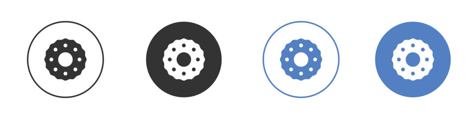 Biscuit icon simple minimalist Vector EPS