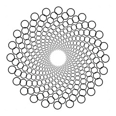 Colorful Spiral Mandala Pattern - Abstract Geometric Art