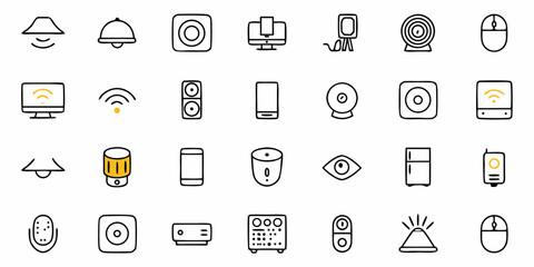 Collection of smart home technology and devices for seamless modern living and automation solutions