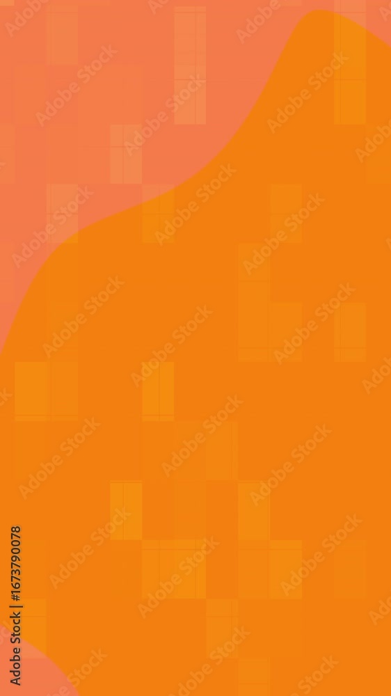 Poster abstract orange background with pixelated elements and blurred shapes. suitable for modern graphic d