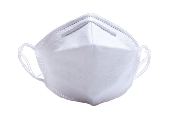 N95 face mask isolated on white background