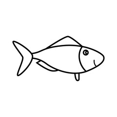 Cute fish animal cartoon vector illustration graphic design vector illustration graphic design