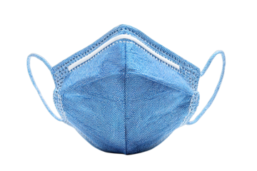 N95 face mask isolated on white background