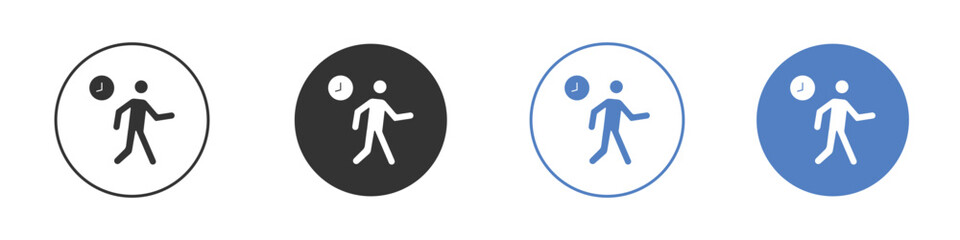 Late icon simple minimalist Vector EPS