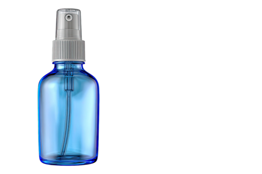 Nasal spray bottle isolated on white background