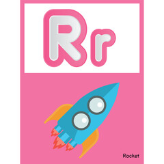 Classroom Alphabets for kids Rocket Rr