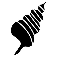 Cute shell vector icon. Cute sea animals illustration sign. sea animals symbol. Sea life logo. Shell web icon.