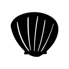 Sea shell icon vector isolated on white background for your web and mobile app design, Sea shell logo concept