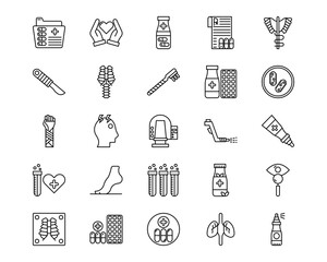 Medical Line Vector Icons