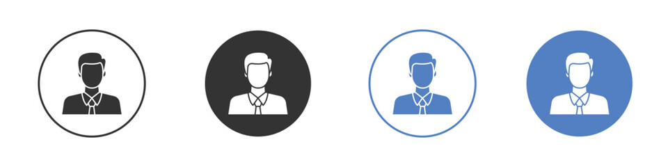 Businessman icon simple minimalist Vector EPS