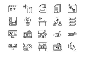Productivity Line Vector Icons