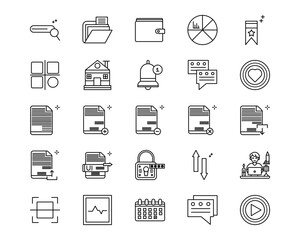 UI Line Vector Icons