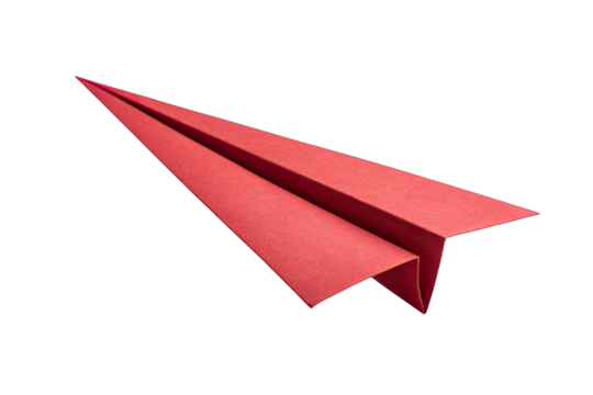 paper plane isolated on white background sending message symbol