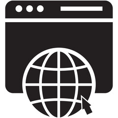 vector illustration of a globe