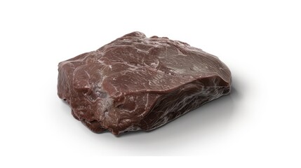 Raw beef steak closeup